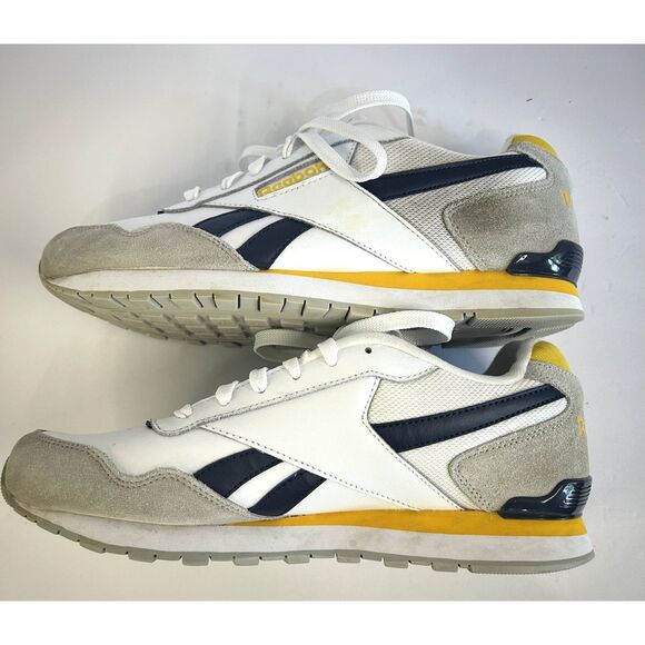 Reebok CL Harman Run LTCL Reebok White/Grey/Yellow Size 9.5 - Picture 3 of 7